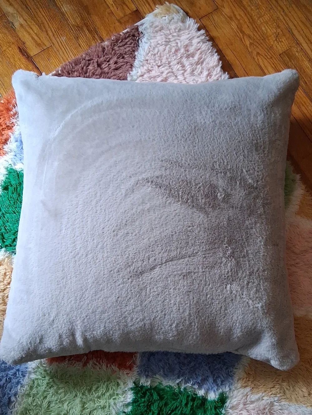 Cozy Gray Decorative Throw Pillow - Soft Texture